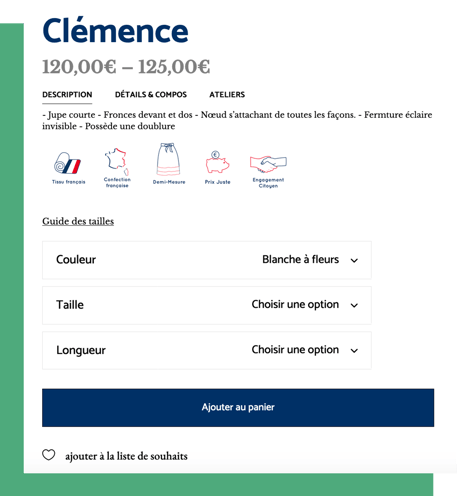 Fiche produit Les Jupons de Louison