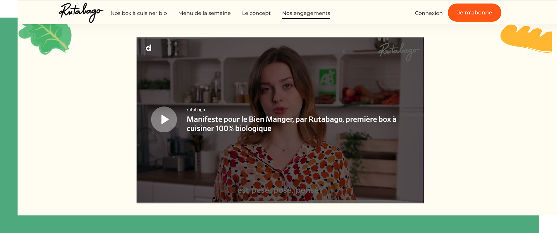 Video manifeste Rutabago